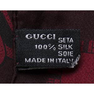 GUCCISILK SCARF2010 caA red and ... 