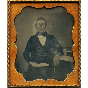 Dagherrotipo con ritratto di uomo. Usa 1855 ... 