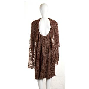 LACE DRESS AND SCARF60sBrown lace ... 