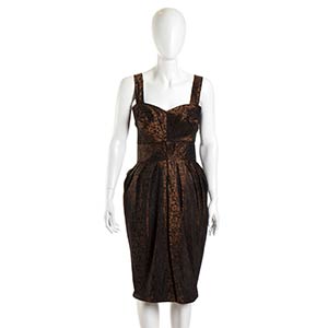 RAPHAELSILK BLEND DRESSLate 50s / Early ... 