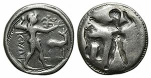 Bruttium, Kaulonia, c. 525-500 BC. AR Stater ... 