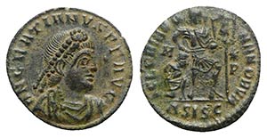 Gratian (367-383). Æ (18mm, 2.24g, 2h). ... 