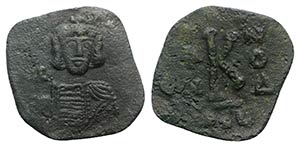 Constantine IV (668-685). Æ 20 Nummi (21mm, ... 