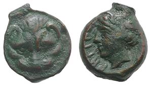 Bruttium, Rhegion, c. 415/0-387 BC. Æ ... 