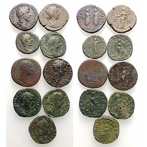 Lot of 9 Roman Imperial and Provincial Æ ... 