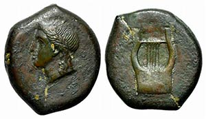 Sicily, Adranon, c. 340-330 BC. Æ Litra ... 