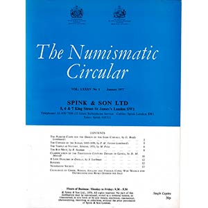 Numismatic Circular Vol. LXXXV, 1977. Spink ... 