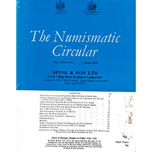 Numismatic Circular Vol. LXXXVI, 1978. Spink ... 