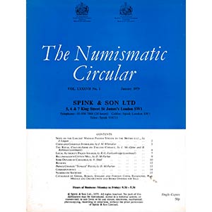 Numismatic Circular Vol. LXXXVII, 1979. ... 