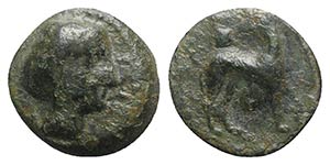 Sicily, Eryx, c. 410-400 BC. Æ Hexas (14mm, ... 
