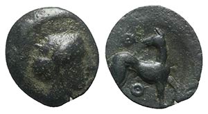 Sicily, Eryx, c. 410-400 BC. Æ Hexas (15mm, ... 