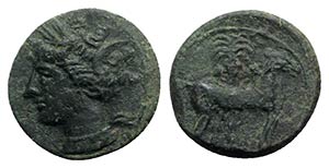 Carthage, c. 400-350 BC. Æ (15mm, 2.49g, ... 