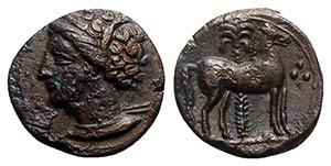 Carthage, c. 400-350 BC. Æ (15mm, 3.03g, ... 