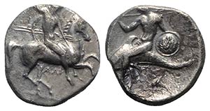 Southern Apulia, Tarentum, c. 332-302 BC. AR ... 