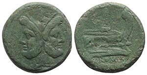 Anonymous, Rome, after 211 BC. Æ As (34mm, ... 