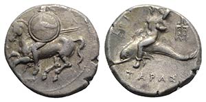 Southern Apulia, Tarentum, c. 220-281 BC. AR ... 