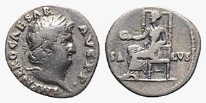 Nero (54-68). AR Denarius (17mm, 3.28g, 5h). ... 