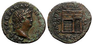 Nero (54-68). Æ As (28mm, 9.77g, 6h). Rome, ... 