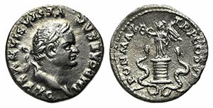 Vespasian (69-79). AR Denarius (18mm, 2.55g, ... 