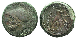 Bruttium, The Brettii, c. 211-208 BC. Æ ... 