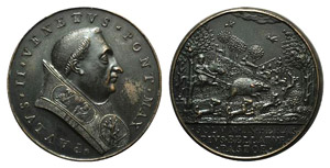 Paolo II (1464-1471). Æ Medal (44mm), by ... 