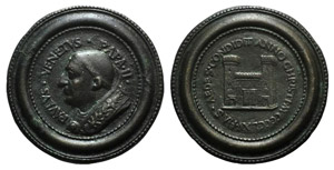 Paolo II (1464-1471). Æ Medal 1465 (50mm), ... 