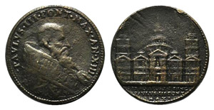 Paolo III (1534-1559). Æ Medal (39mm), by ... 