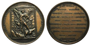 Gregorio XVI (1831-1846). Æ Medal 1832 ... 