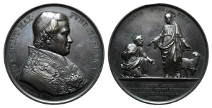 Pio IX (1846-1878). Bronze Medal (68mm), by ... 