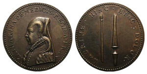 France, Catherine de Medici. Æ Medal ... 