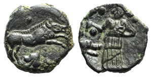 Sicily, Himera as Ila, c. 408-407 BC. Æ ... 