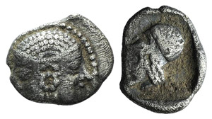 Mysia, Lampsakos, c. 500-450 BC. AR Obol ... 