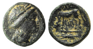 Troas, Alexandria, c. 261-227 BC. Æ (9mm, ... 