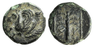 Troas, Skepsis, c. 400-310 BC. Æ (9mm, ... 