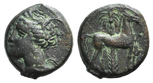 Carthage, c. 400-350 BC. Æ (16mm, 3.19g, ... 