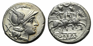 Crescent series, Rome, 207 BC. AR Denarius ... 
