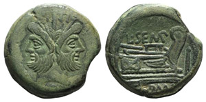 L. Sempronius Pitio, Rome, 148 BC. Æ As ... 