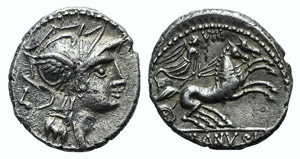 D. Silanus L.f., Rome, 91 BC. AR Denarius ... 