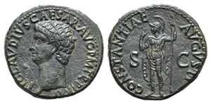 Claudius (41-54). Æ As (28mm, 11.90g, 6h). ... 