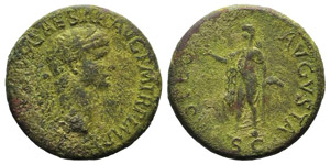 Claudius (41-54). Æ Sestertius (364mm, ... 