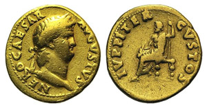 Nero (54-68). AV Aureus (18mm, 7.06g, 6h). ... 