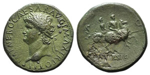Nero (54-68). Æ Sestertius (35mm, 23.40g, ... 