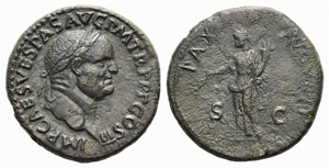 Vespasian (69-79). Æ Sestertius (32mm, ... 