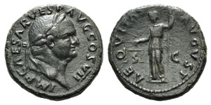 Vespasian (69-79). Æ As (27mm, 11.34g, 6h). ... 