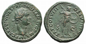 Domitian (81-96). Æ As (27mm, 12.44g, 6h). ... 