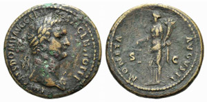 Domitian (81-96). Æ As (29mm, 11.29g, 6h). ... 