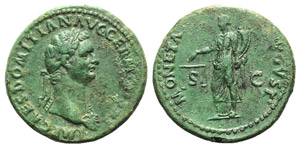Domitian (81-96). Æ As (28mm, 11.01g, 6h). ... 