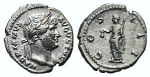 Hadrian (117-138). AR Denarius (19mm, 2.71g, ... 