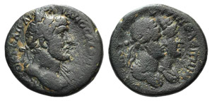 Hadrian (117-138). Phoenicia, Tripolis.Æ ... 