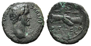 Antoninus Pius (Caesar, 138). Æ As (25mm, ... 